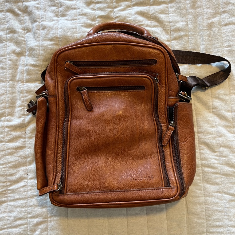 Leather Commuter Backpack